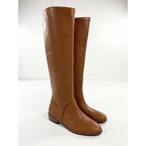 UGG Gracen Whipstitch 1019086 Mid Brown Leather Tall Riding‎ Boots Women Size 7
